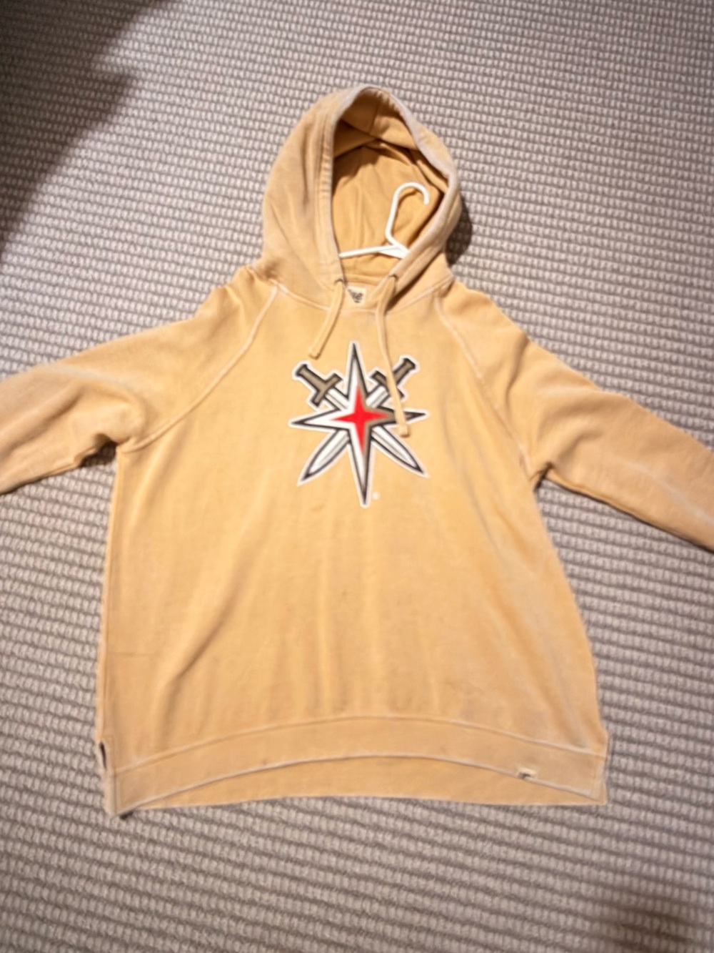Vegas Golden Knights 84 Men's hoodie Sweatshirt in Mustard Yellow